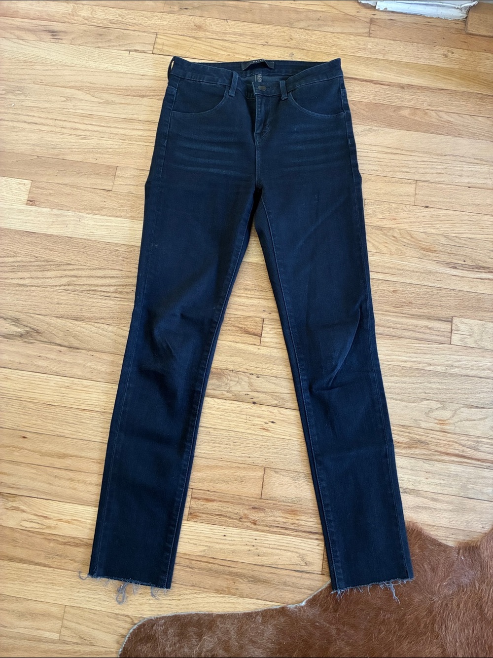 DSTLD slim high rise size 25 Dark Blue Women's Slim Straight Jeans